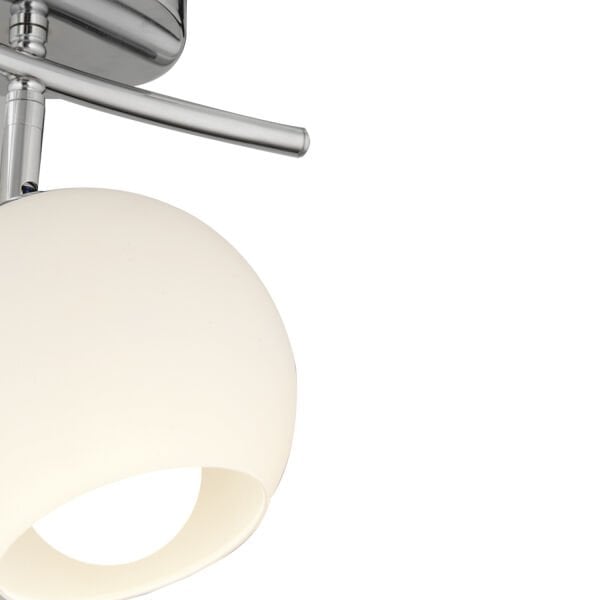 Riley 2Li Krom Spot Yuvarlak Camlı Mutfak- Banyo Avize