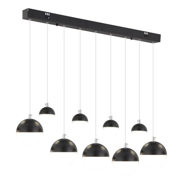 Ekin 5'li Sıralı 60 Watt Siyah Ledli Kelebek Detaylı Modern Koridor, Yatak Odası Salon Sarkıt Led Avize