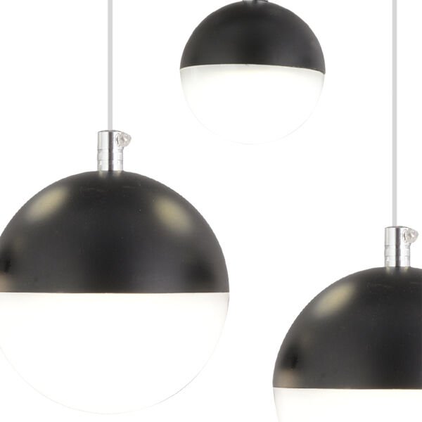 Ekin 5'li Sıralı 60 Watt Siyah Ledli Kelebek Detaylı Modern Koridor, Yatak Odası Salon Sarkıt Led Avize