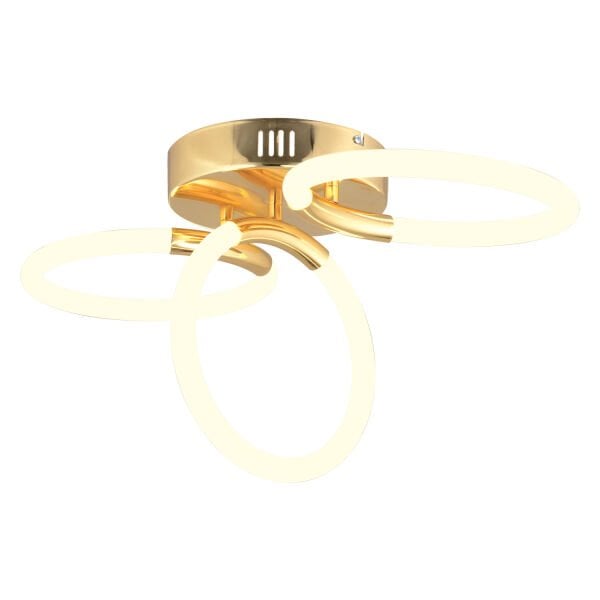 Honos 3'lü Gold 39 Watt Ledli Modern Koridor, Yatak Odası Salon Plafonyer Led Avize
