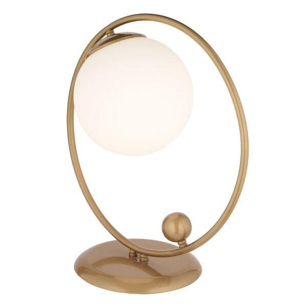 Tesla Eskitme Beyaz Camlı Modern Tasarım Masa Lambası