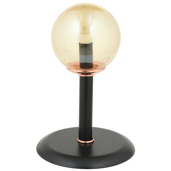 Erna siyah bal camlı  Modern Çalışma Masası Lambası