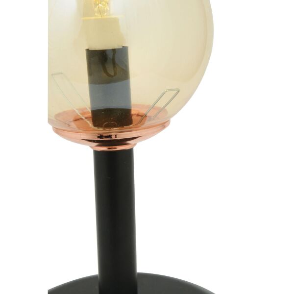 Erna siyah bal camlı  Modern Çalışma Masası Lambası