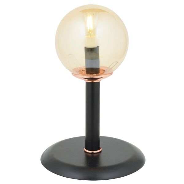 Erna siyah bal camlı  Modern Çalışma Masası Lambası