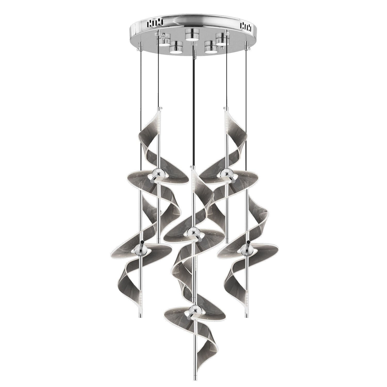 LORETTA KROM 7Lİ 84 WATT YUVARLAK LED AVİZE