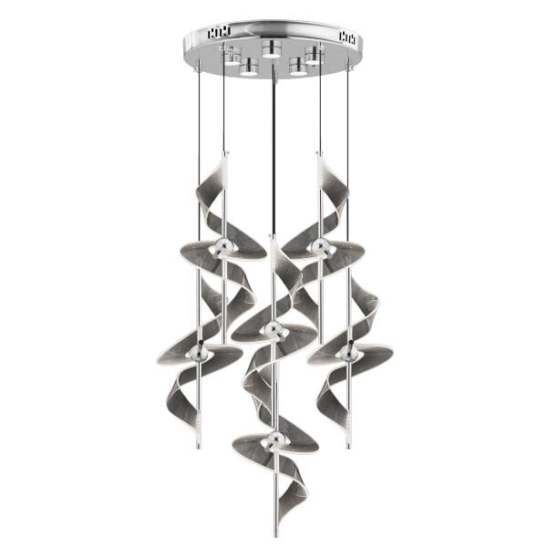 LORETTA KROM 7Lİ 84 WATT YUVARLAK LED AVİZE