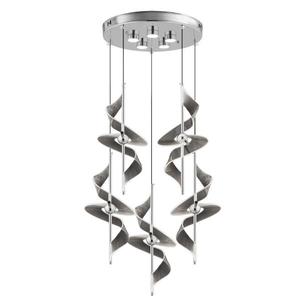 LORETTA KROM 5Lİ 60 WATT YUVARLAK LED AVİZE