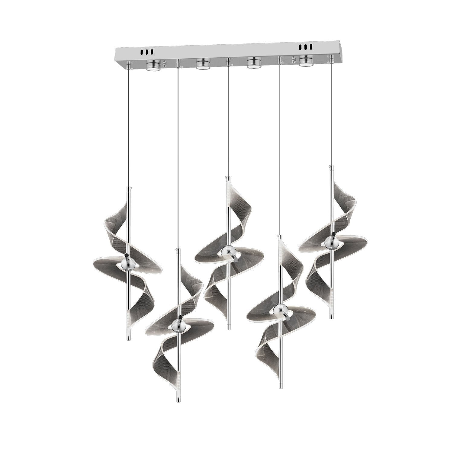 LORETTA KROM 5Lİ 60 WATT SIRALI LED AVİZE