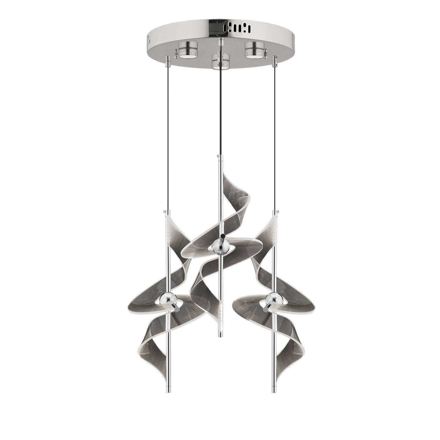 LORETTA KROM 3LÜ 36 WATT YUVARLAK LED AVİZE