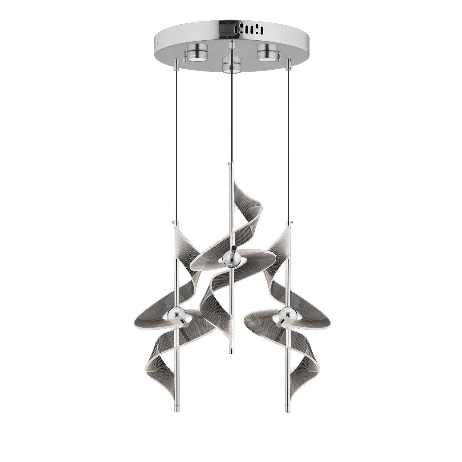 LORETTA KROM 3LÜ 36 WATT YUVARLAK LED AVİZE