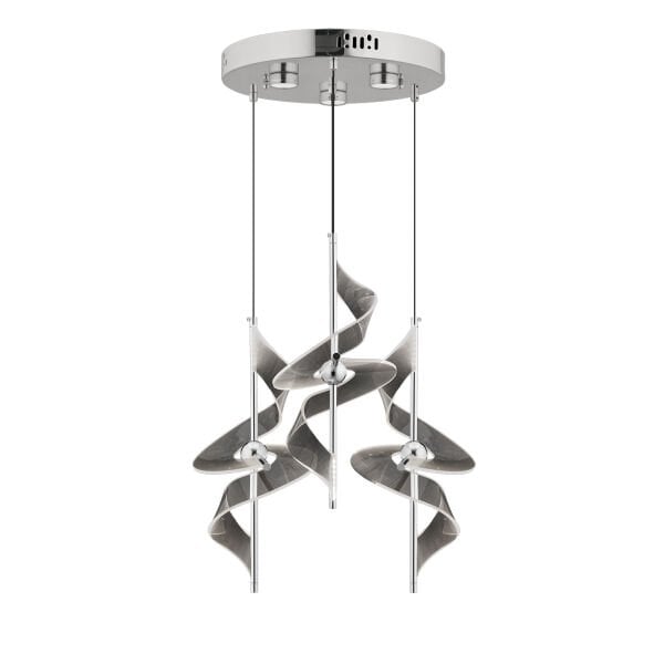 LORETTA KROM 3LÜ 36 WATT YUVARLAK LED AVİZE