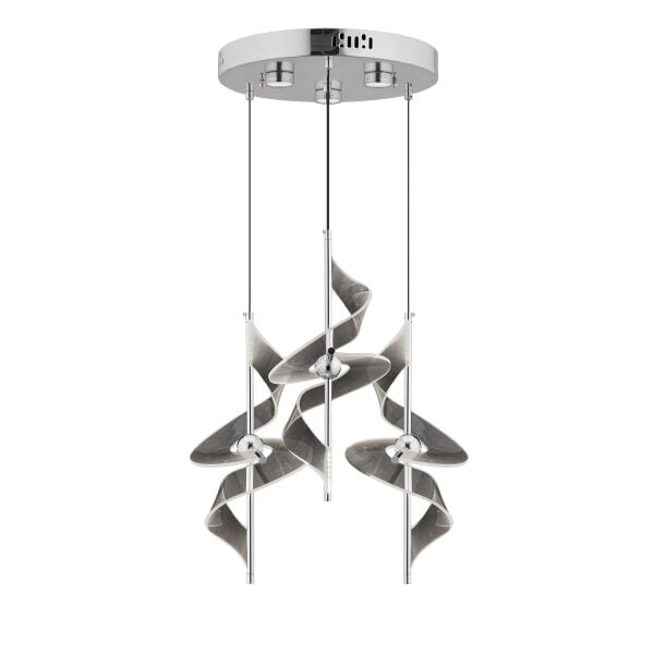 LORETTA KROM 3LÜ 36 WATT YUVARLAK LED AVİZE