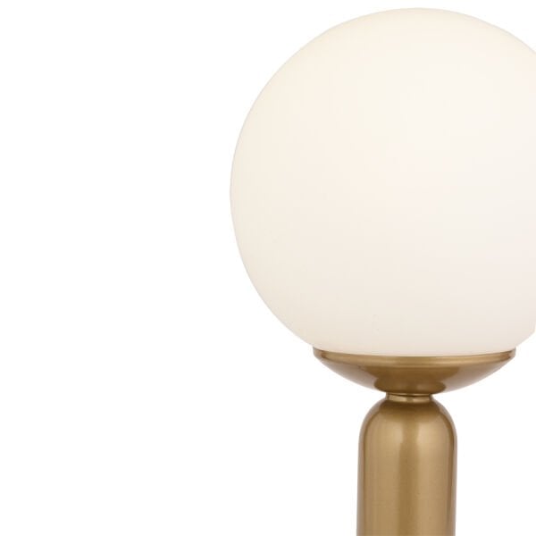 Arlo Eskitme Beyaz Camlı Masa Lambası Modern Tasarım Salon-Oturma odası-Yatak Odası Abajur