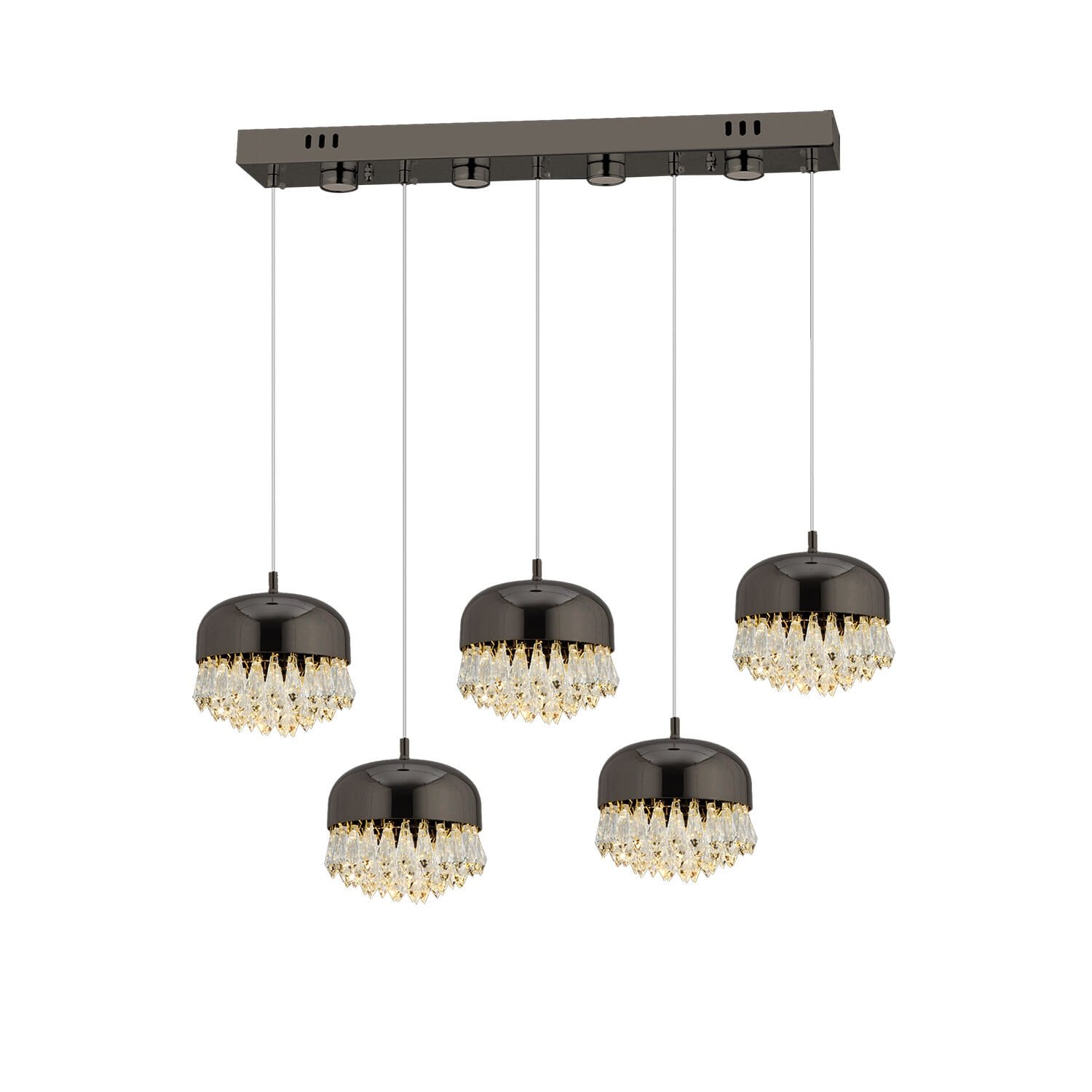 GEMMA PLATİN 5Lİ 47 WATT SIRALI LED AVİZE