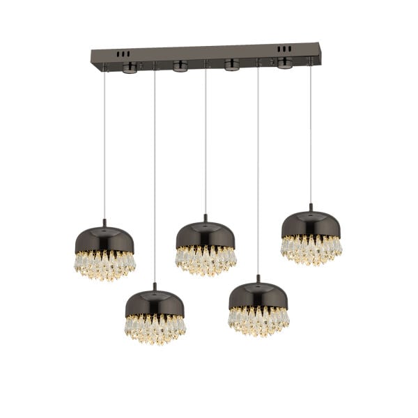 GEMMA PLATİN 5Lİ 47 WATT SIRALI LED AVİZE