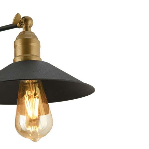 Peyma Siyah Yatak Odası-Yatak başı,Cafe,Restoran için Duvar Lambası Modern Retro Aplik