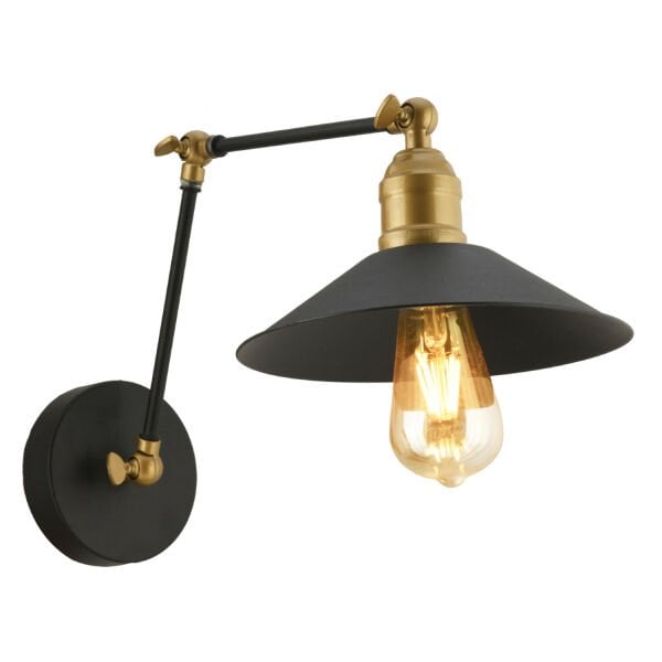 Peyma Siyah Yatak Odası-Yatak başı,Cafe,Restoran için Duvar Lambası Modern Retro Aplik