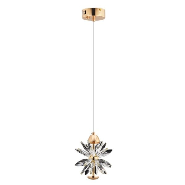 MENEKŞE KROM 10 WATT TEKLİ LED SARKIT AVİZE