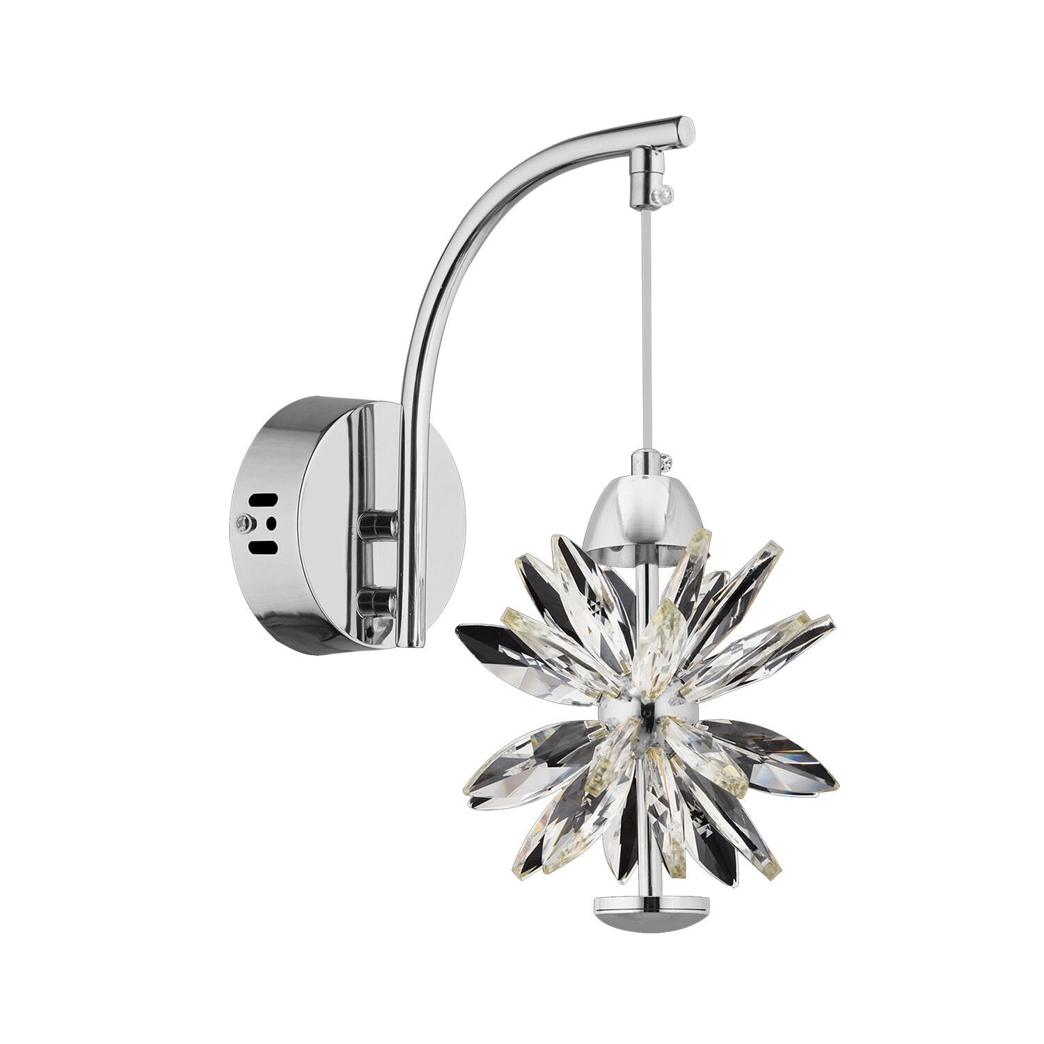 MENEKŞE KROM 10 WATT TEKLİ LED APLİK