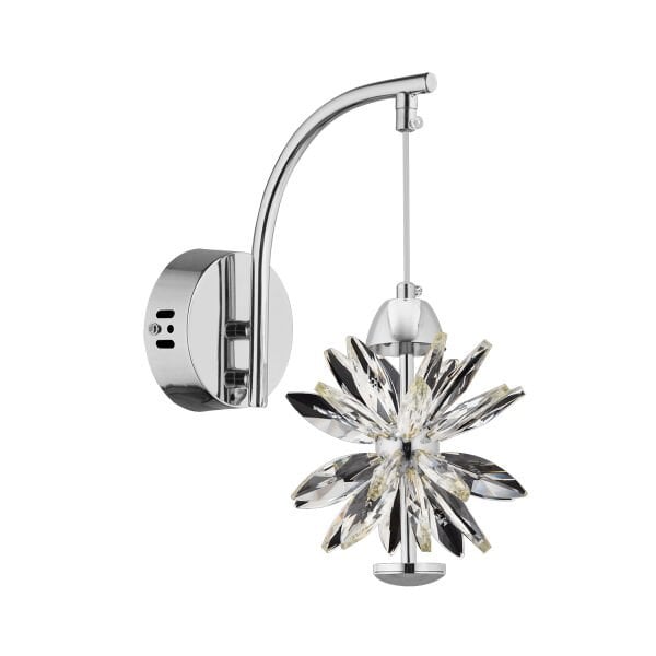 MENEKŞE KROM 10 WATT TEKLİ LED APLİK