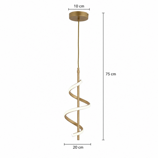 Leatrice Tekli Eskitme 3 Renkli 20 Watt Ledli Modern Oturma Odası, Koridor, Salon Led Avize