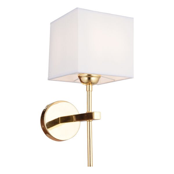 Rory Tekli Beyaz Şapkalı Gold Duvar Lambası Yatak Odası-yatak Başı-banyo Için Modern Aplik