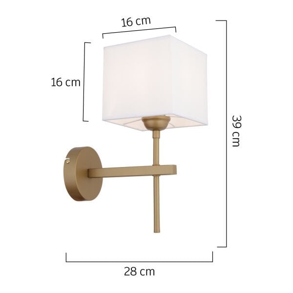 Rory Tekli Beyaz Şapkalı Eskitme Duvar Lambası Yatak Odası-yatak Başı-banyo Için Modern Aplik