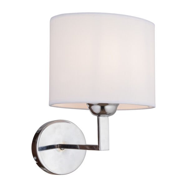 Zadie Tekli Beyaz Şapkalı Krom Duvar Lambası Yatak Odası-yatak Başı-banyo Için Modern Aplik