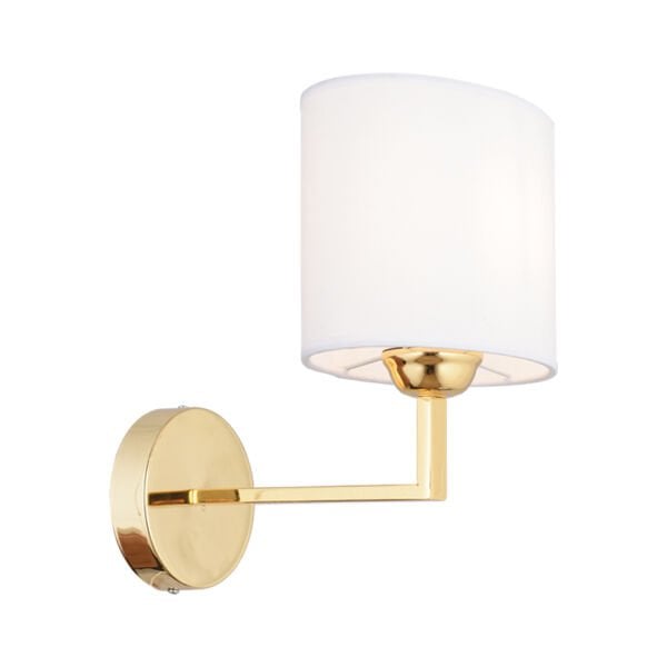 Zadie Tekli Beyaz Şapkalı Gold Duvar Lambası Yatak Odası-yatak Başı-banyo Için Modern Aplik