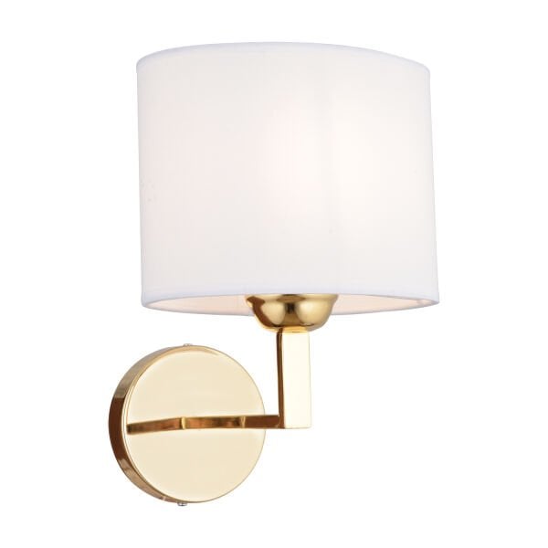 Zadie Tekli Beyaz Şapkalı Gold Duvar Lambası Yatak Odası-yatak Başı-banyo Için Modern Aplik