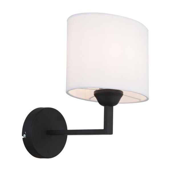 Zadie Tekli Beyaz Şapkalı Siyah Duvar Lambası Yatak Odası-yatak Başı-banyo Için Modern Aplik