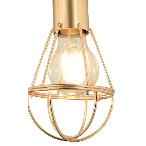 Ciri 5 Li Yuvarlak Gold Kaplama Tel Sarkıt Modern Genç Odası Mutfak Oturma Odası Salon Sarkıt Avize