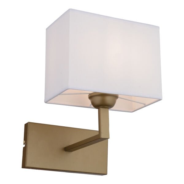 Rylee Tekli Beyaz Şapkalı Eskitme Duvar Lambası Yatak Odası-yatak Başı-banyo Için Modern Aplik