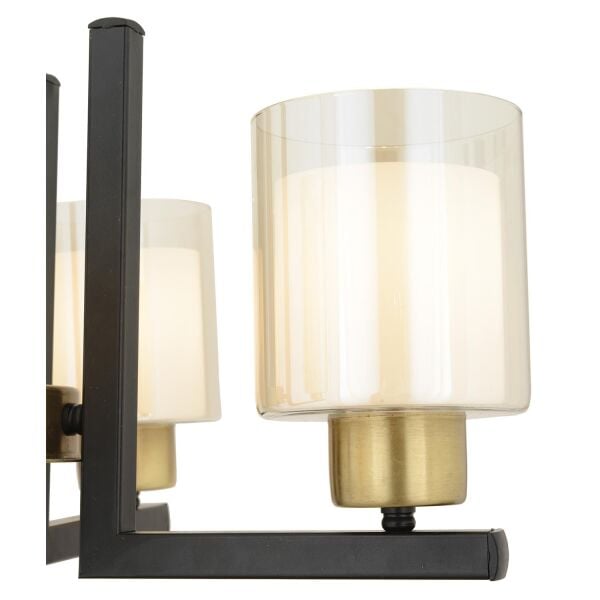 Tisse 4 Lü Eskitme Siyah Modern Yatak Odası Mutfak Oturma Odası Salon Avize