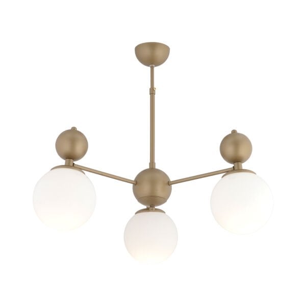 Kuvars 3lü Eskitme Beyaz Camlı Modern Koridor Yatak Odası Salon Avize