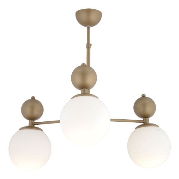 Kuvars 3lü Eskitme Beyaz Camlı Modern Koridor Yatak Odası Salon Avize