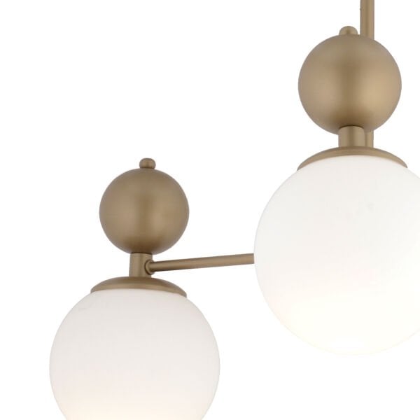 Kuvars 3lü Eskitme Beyaz Camlı Modern Koridor Yatak Odası Salon Avize