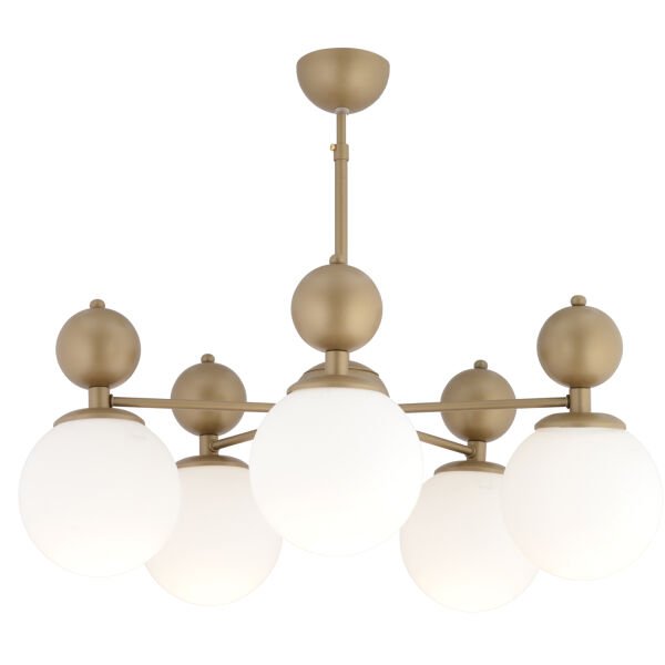 Kuvars 5li Eskitme Beyaz Camlı Modern Koridor Yatak Odası Salon Avize