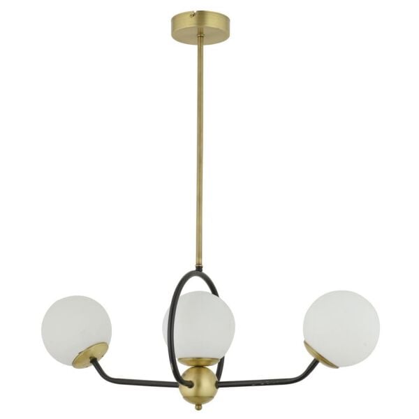 Magda 3 Lü Siyah Eskitme Spor Modern Retro Sarkıt Mutfak Salon Avize