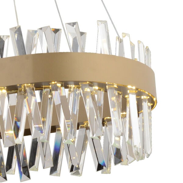 Brampton 6'lı Sıralı Eskitme 3 Renkli 100 Watt Ledli Yemek Masası Üstü, Oturma Odası, Salon Avize