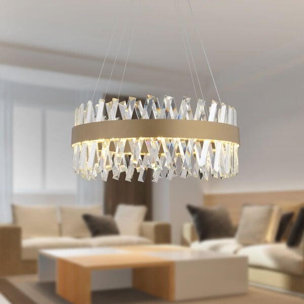 Brampton 50'Lik Eskitme 3 Renkli 94 Watt Ledli Yemek Masası Üstü, Oturma Odası, Salon Avize