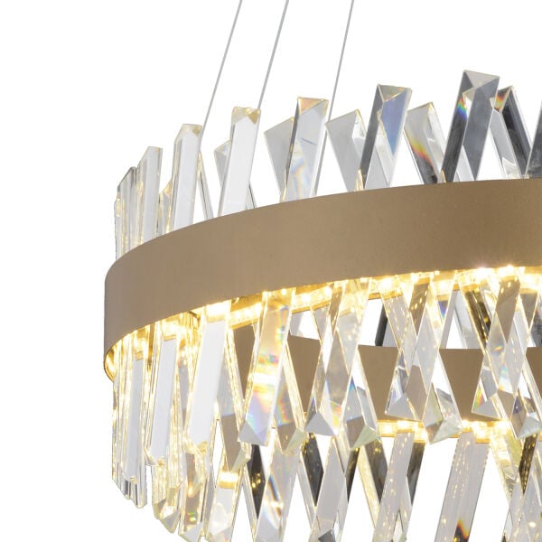 Brampton 50'Lik Eskitme 3 Renkli 94 Watt Ledli Yemek Masası Üstü, Oturma Odası, Salon Avize