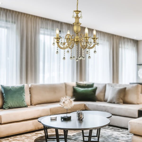 Beyza 4 Kollu Eskitme Döküm Modern Yatak Odası Mutfak Salon Avize