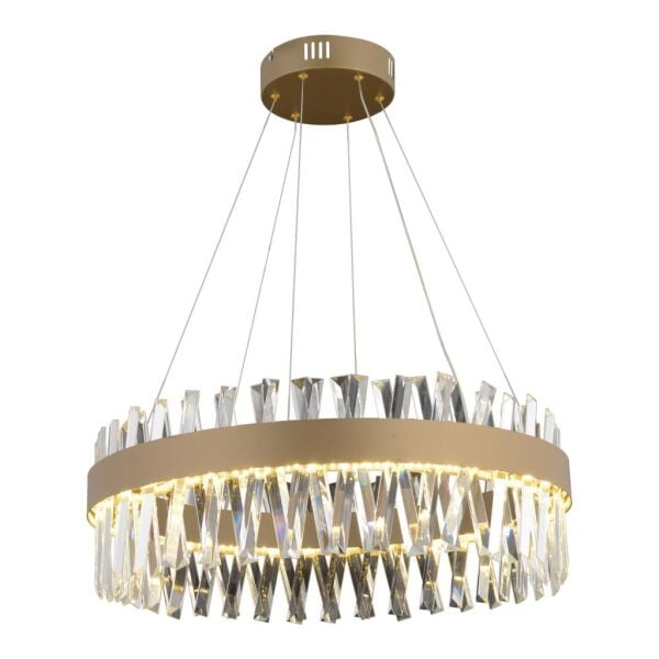 Brampton 60'Lik Eskitme 3 Renkli 112 Watt Ledli Oturma Odası, Salon Avize