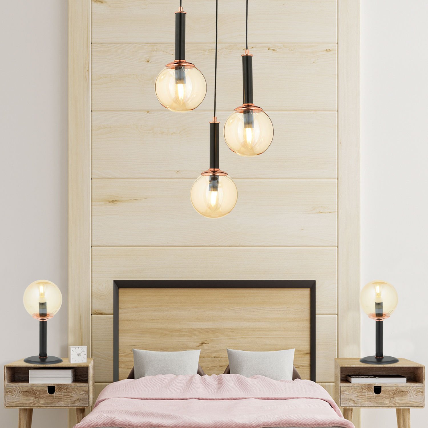 Erna Yatak Odası Modern Retro Sarkıt Mutfak Salon Avize Seti