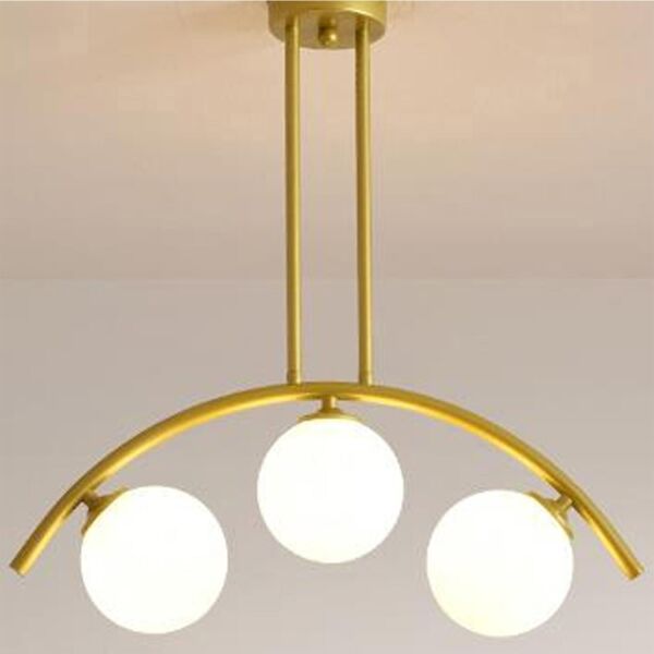 Fralde 3 Lü Gold Modern Mutfak Cafe Restoran için Uygun Retro Salon Avize