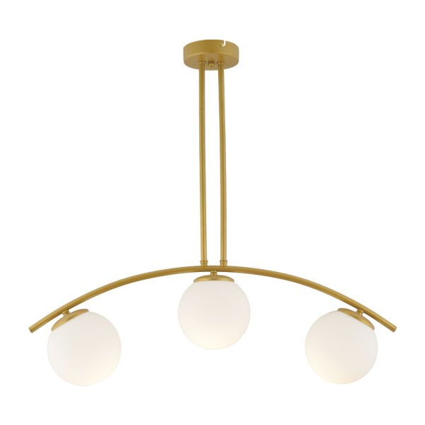 Fralde 3 Lü Gold Modern Mutfak Cafe Restoran için Uygun Retro Salon Avize