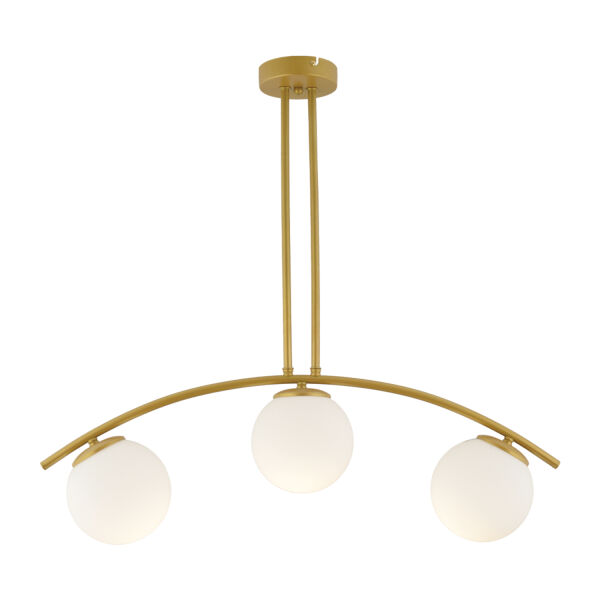 Fralde 3 Lü Gold Modern Mutfak Cafe Restoran için Uygun Retro Salon Avize