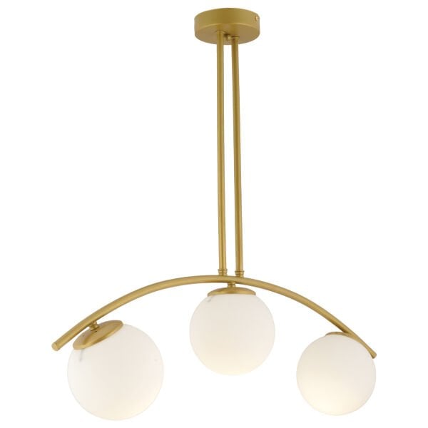 Fralde 3 Lü Gold Modern Mutfak Cafe Restoran için Uygun Retro Salon Avize