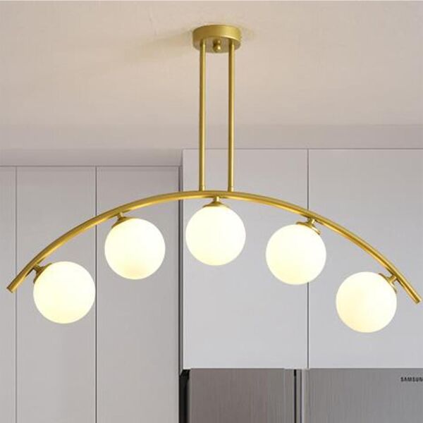 Fralde 5 Li Gold Modern Mutfak Cafe Restoran için Uygun Retro Salon Avize